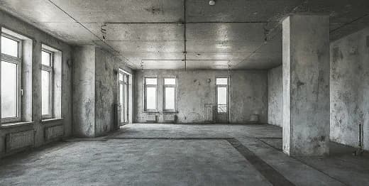 Tenant improvement project with visible coordination and finish issues
