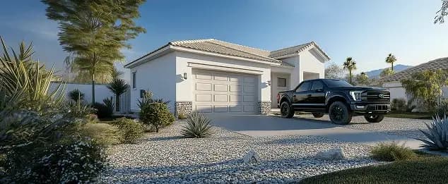 Exterior of a completed Las Vegas home remodel with refreshed finishes