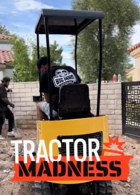 Residential remodel in Paradise, Las Vegas — demolition phase and site protection setup | Big Horn Remodeling