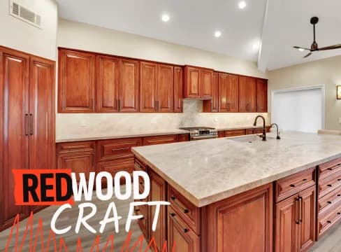 Spring Valley kitchen remodel with full-height backsplash, updated surfaces, lighting, and final finish sequencing