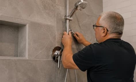 Retroactive permit plumbing and shower inspection findings in Las Vegas, NV