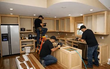 Big Horn Remodeling team coordinating a kitchen remodel