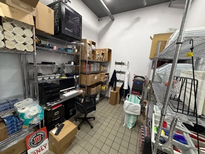 Jimmy John's back office with CAT6 network rack security and POS support infrastructure
